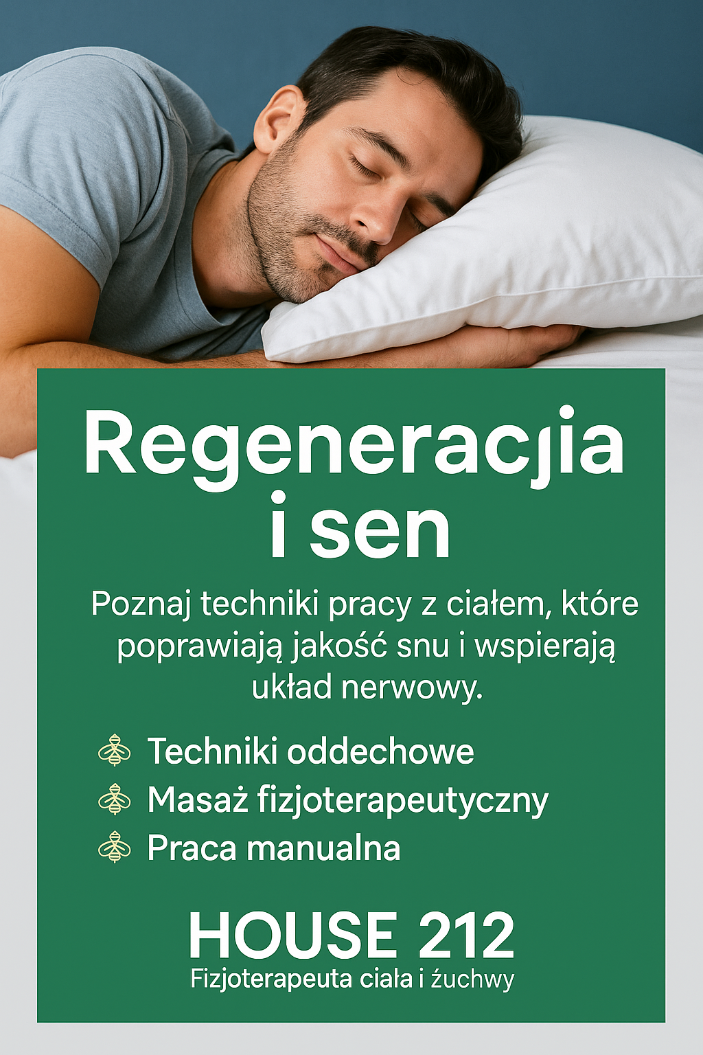 Masaż fizjoterapeutyczny wspierający sen i redukcję napięcia Gdańsk