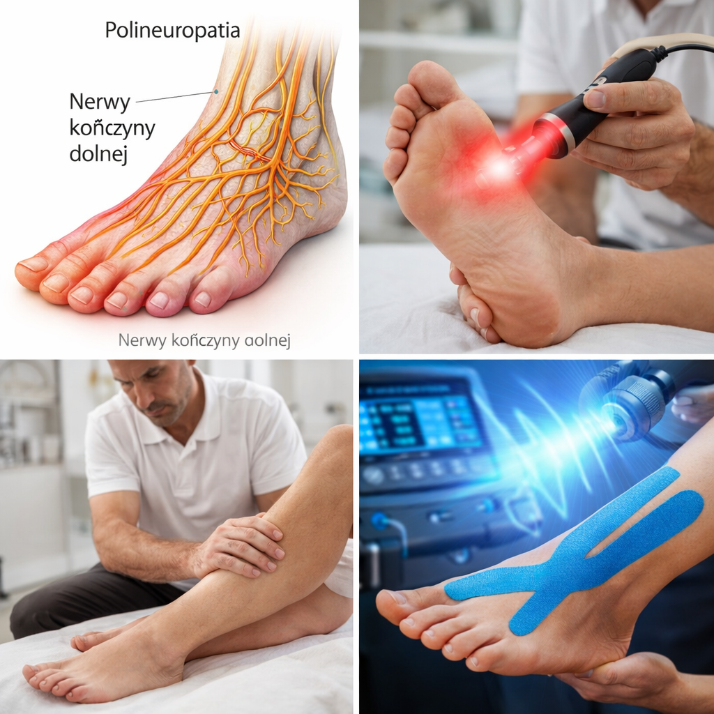 Polineuropatia kończyn dolnych – regeneracja nerwów obwodowych za pomocą terapii manualnej, lasera i fizykoterapii